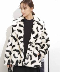 NANO universe/jakke/RITA COAT PAINTBRUSH PRINT/505347487