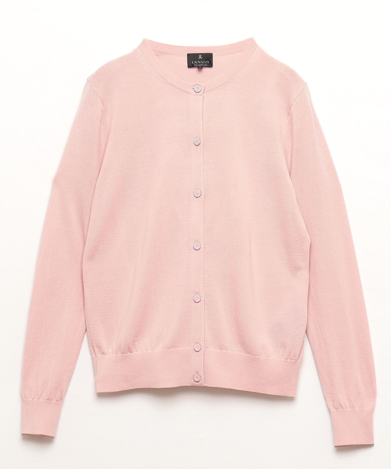 グリーンの薄手のカーディガン七分袖LANVIN collection 38
