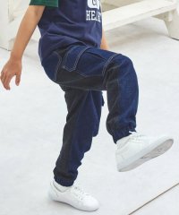 COMME CA ISM KIDS/ストレッチデニム ジョガーカーゴパンツ/506677705