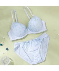 petit marie/パリーゼ Palissee リボン刺しゅう3/4モールドカップブラ＆ショーツ【返品不可商品】/506700368