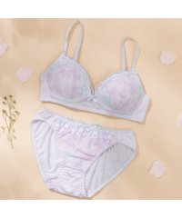 petit marie/パリーゼ Palissee フラワープリント ノンワイヤーブラ＆ショーツ【返品不可商品】/506700370