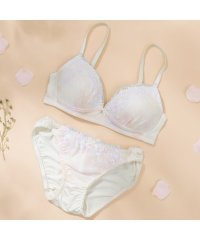 petit marie/パリーゼ Palissee フラワープリント ノンワイヤーブラ＆ショーツ【返品不可商品】/506700370