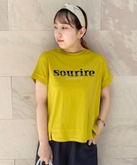 NICOLE white/フロッキー+刺繍+金糸ロゴＴＥＥ/506737341
