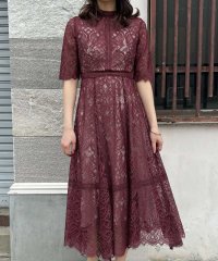 aity/アイティ aity 配色ハシゴレース切替ドレス 結婚式 パーティードレス オケージョンドレス 同窓会 お呼ばれワンピース/506755552