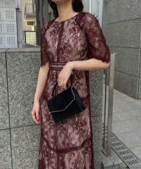 aity/アイティ aity ショルダーギャザーラッセルレースドレス 結婚式 パーティードレス オケージョンドレス 同窓会 お呼ばれワンピース/506755555
