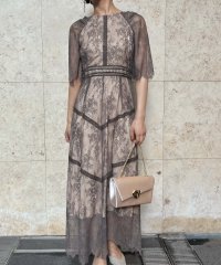 aity/アイティ aity ショルダーギャザーラッセルレースドレス 結婚式 パーティードレス オケージョンドレス 同窓会 お呼ばれワンピース/506755555