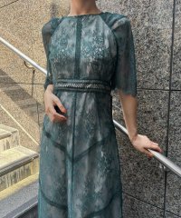 aity/アイティ aity ショルダーギャザーラッセルレースドレス 結婚式 パーティードレス オケージョンドレス 同窓会 お呼ばれワンピース/506755555