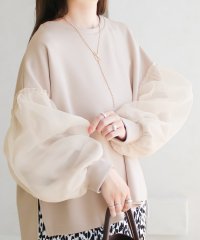 SocialGIRL/ソーシャルガール SocialGIRL オーガンジーボリューム袖トップス/506764109