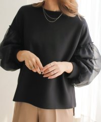SocialGIRL/ソーシャルガール SocialGIRL オーガンジーボリューム袖トップス/506764109