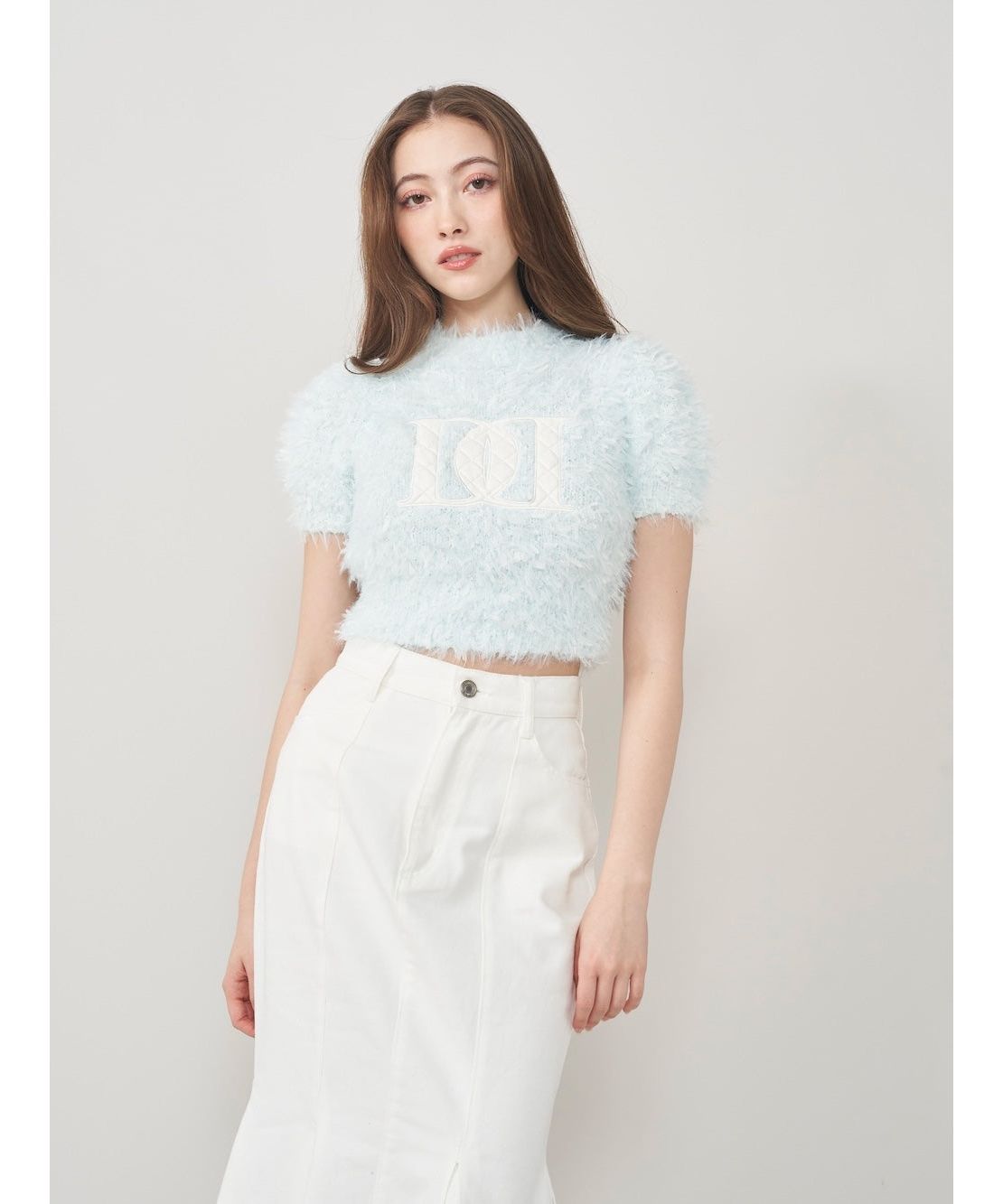 ♥️新品未開封 Darich ダーリッチ クロシェビーニー ホワイト♥️ ダーリッチ Darich DRビジューフラワーニットトップス