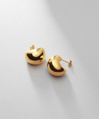 COCOSHNIK ONHITSCH/ココシュニック オンキッチュ COCOSHNIK ONKITSCH シルバー ホロウフープピアス ペアシェイプM GP/506774549