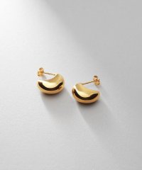 COCOSHNIK ONHITSCH/ココシュニック オンキッチュ COCOSHNIK ONKITSCH シルバー ホロウフープピアス ペアシェイプS GP/506774552