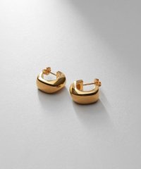 COCOSHNIK ONHITSCH/ココシュニック オンキッチュ COCOSHNIK ONKITSCH シルバー スモールフープ スロープカットピアス GP/506774554