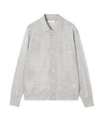 GALERIE VIE/ウーステッドカシミヤ ポロカラーカーディガン/506775362