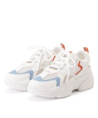 Lace Ladies/レースレディース Lace Ladies 配色 メッシュ レースアップ スニーカー サンダル/506717036