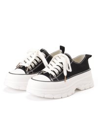 Lace Ladies/レースレディース Lace Ladies ローカット 厚底 レースアップ キャンバス スニーカー/506717050