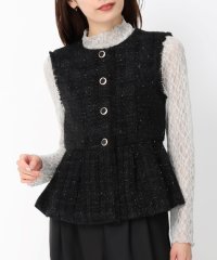 MISCH MASCH/ミッシュマッシュ MISCH MASCH 【2024秋冬新作】ツイードペプラムジレ/MM438504/506766837