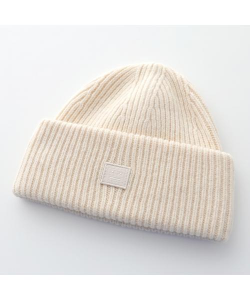 Acne Studios ニット帽 C40270 スモールFaceロゴ ビーニー Acne Studios ニット帽 C40270 スモールFaceロゴ ビーニー