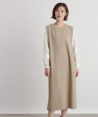 grove/袖スパンコールチュールコンビワンピース/506780710