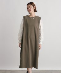 grove/袖スパンコールチュールコンビワンピース/506780710