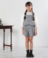 SHOO・LA・RUE(Kids) /【110－140cm/2点セット】チェックビスチェ＋ショートパンツ/506782019