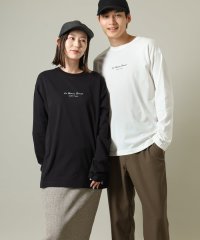 a.v.v (MEN)/【ユニセックス】ミニロゴセミワイドシルエットロングTシャツ/506430558