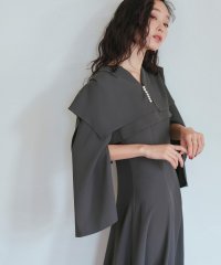RUIRUE BOUTIQUE/ルイルエブティック RUIRUE BOUTIQUE パールデザインビッグカラーボレロ＆マーメイドワンピース/506775013