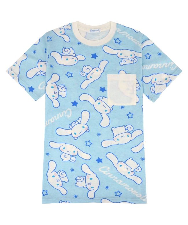 サンリオ Sanrio シナモロール Tシャツ 総柄 半袖 シナモン