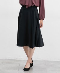 GLACIER/グラシア GLACIER ベルト付フレアスカート ボトムス スカート ひざ丈 大きいサイズ オフィス/506786725