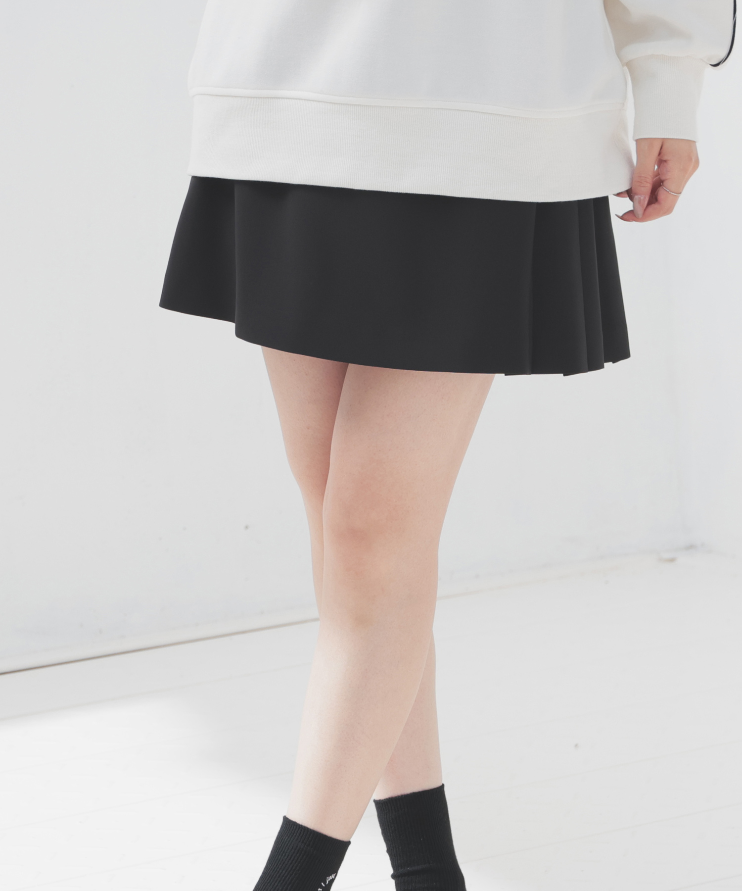 お取り置き 23区 ♡ 秋冬 ウール プリーツスカート 黒 ブラック