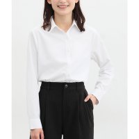 CINEMA CLUB/ハニーズ Honeys 織柄スキッパーシャツ トップス ブラウス 長袖 長袖ブラウス 大きいサイズ シャツ スキッパーカラー レディース/506786729