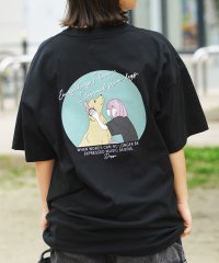 1111clothing/ワンフォークロージング 1111clothing バックプリント tシャツ メンズ オーバーサイズ tシャツ レディース 綿100% ◆ロゴ刺繍 イラストガール/506787186