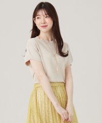 any SiS L/【洗える】ボトルネックフレンチスリーブ ニットT/506787237