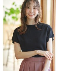 any SiS L/【洗える】ボトルネックフレンチスリーブ ニットT/506787237