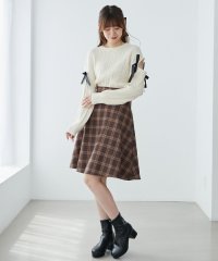 MAJESTIC LEGON/バックレースアップひざ丈スカート/505508146