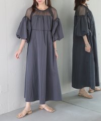 MAISON BREEZE/メゾンブリーズ MAISON BREEZE T/Nタフタ×チュール ドッキングワンピース XNN/506674101