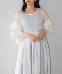 MAISON BREEZE/メゾンブリーズ MAISON BREEZE 【MAISON BREEZE】チュールフリルスリーブワンピース XNN/506674103