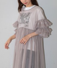 MAISON BREEZE/メゾンブリーズ MAISON BREEZE 【MAISON BREEZE】チュールフリルスリーブワンピース XNN/506674103