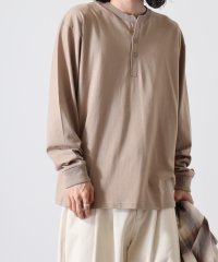 JEMORGAN/ジェーイーモーガン JEMORGAN JEMORGAN ルーズシルエットヘンリーネックロンTee /ヘビーウエイト/タフボディ/袖リブタイプ/506725311