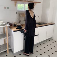 maison de LATIR/フォースメント Forcement バックコンシャスカットソーチュニック/506777758