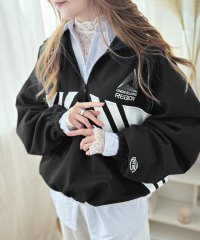 Classical Elf/クラシカルエルフ Classical Elf 《Javaジャバコラボ》大人のスポーティMIX。綿100％刺繍入り配色ラインハーフジッププルオーバー/506786868