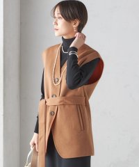 SHIPS WOMEN/配色 リバー ジレ/506792767