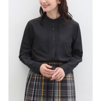 CINEMA CLUB/スタンドピンタックシャツ トップス ブラウス 長袖 長袖ブラウス 大きいサイズ シャツ 上品 シンプル レディース/506795035