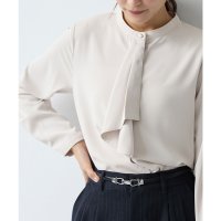 GLACIER/ボウタイブラウス ボウタイブラウス トップス ブラウス フォーマル 通勤 長袖 長袖ブラウス 大きいサイズ オフィス きれいめ ボウタイ フェミニン レディース/506795037