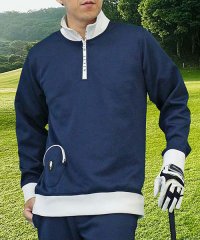 TopIsm/トップイズム TopIsm ゴルフウェア メンズ トレーナー GIORNO SEVEN ジョルノセブン ハーフジップ トップス プルオーバー 立体ポケット おし/506795051