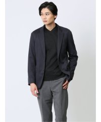 TAKA-Q/タカキュー TAKA－Q ストレッチ スリムフィット 2ボタンジャケット カルゼ紺/506795526