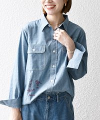SHIPS any WOMEN/【SHIPS any別注】PAYDAY:〈洗濯機可能〉メモリアル ステッチ シャンブレー シャツ/506795609