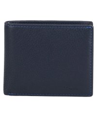 Aquascutum/アクアスキュータム Aquascutum アクアスキュータム AQUASCUTUM 財布 二つ折り メンズ 本革 片ベラ付き エプソン ブラック ネイビー ブラ/506795626