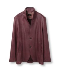 Men's Bigi/レザー調ダンボールジャージスタンドカラージャケット/506796150