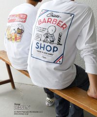 SHIPS any MEN/【WEB限定】SHIPS any: SNOOPY コラボ カルチャー グラフィック バック プリント Tシャツ (ロンT)◇/506798095